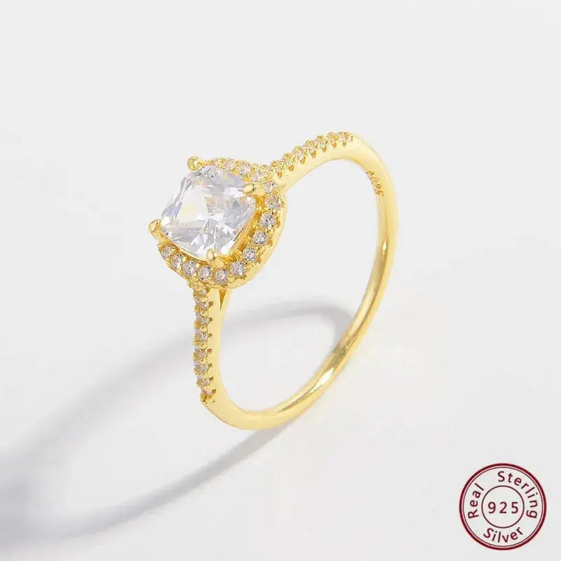 14 KT Gold Plated Elegant Zircon Ring - TK GOLD 