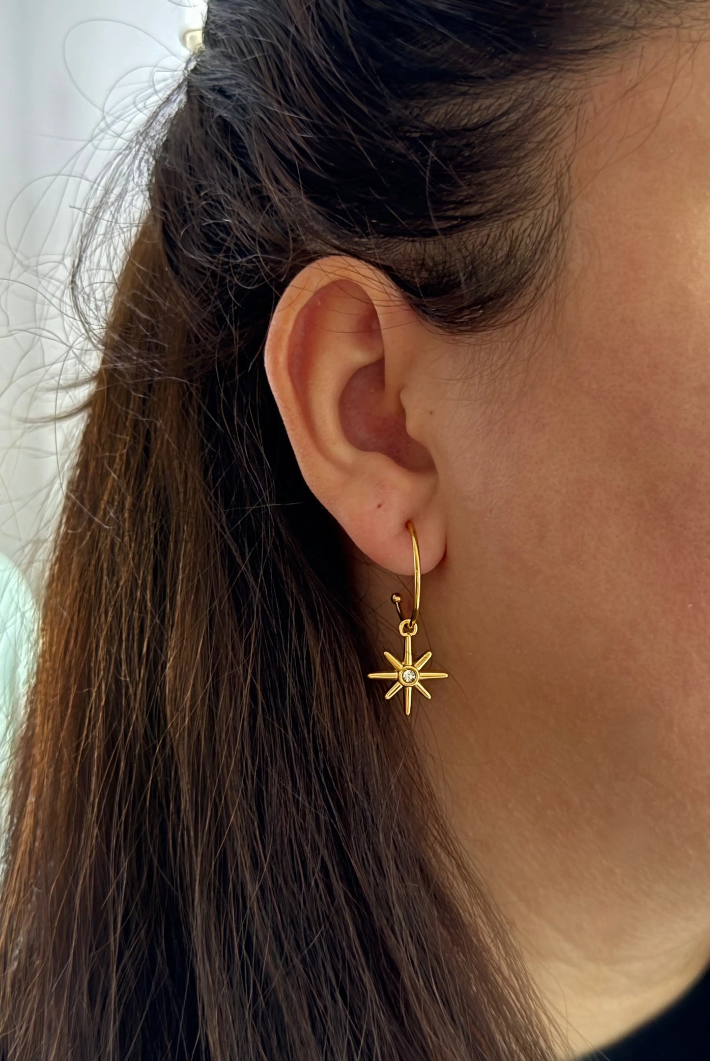 Minimalistic 18K Gold Plated Earrings TK GOLD