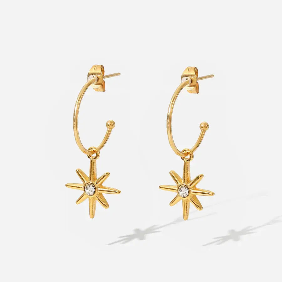 Minimalistic 18KT Gold Plated Earrings TK GOLD