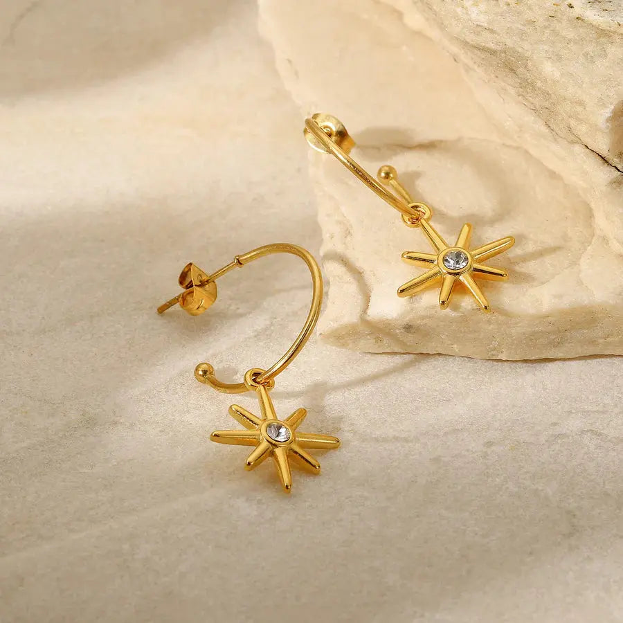 Minimalistic 18KT Gold Plated Earrings TK GOLD