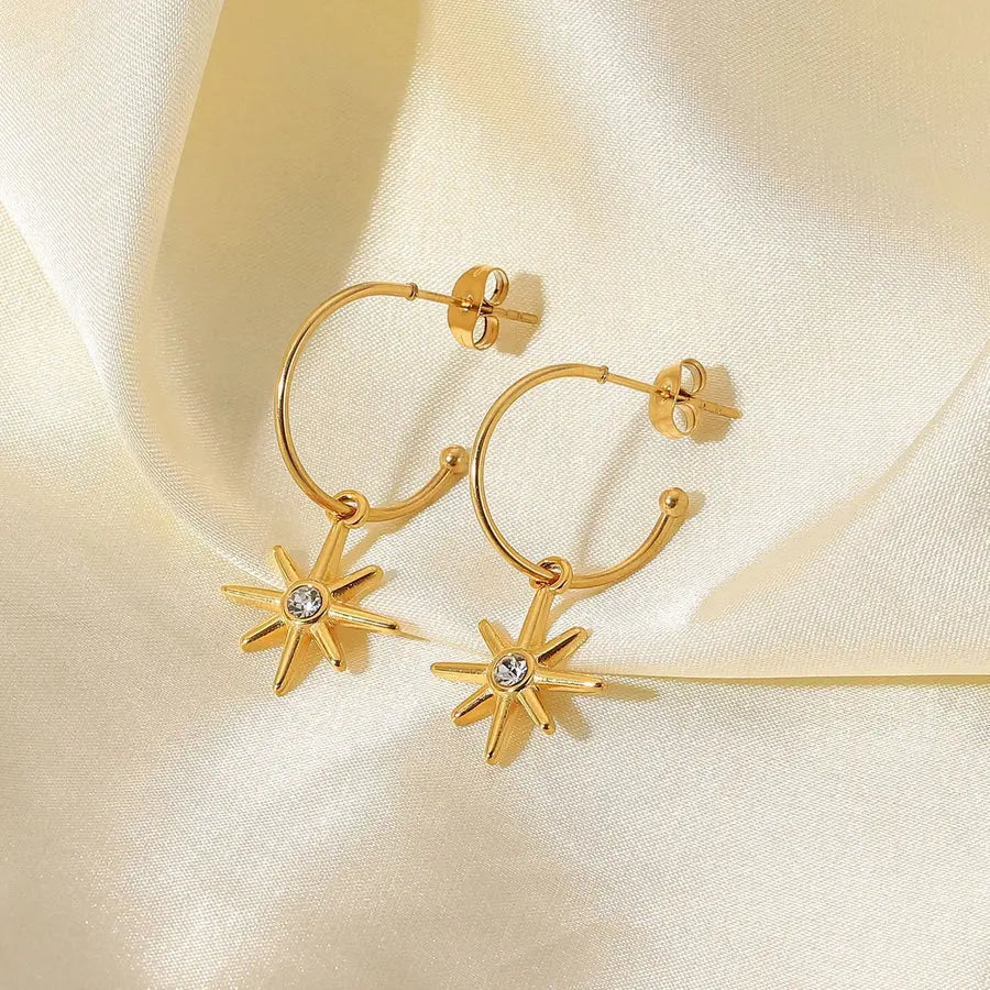 Minimalistic 18KT Gold Plated Earrings TK GOLD